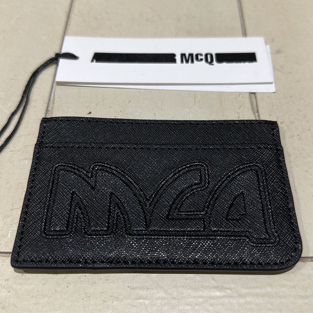 Alexander McQueen black cardholder